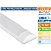 V-TAC PRO VT-8-50 TUBO LED PRISMATICO PLAFONIERA 50W LAMPADA 150CM CHIP CREE
