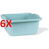 LAPIACENTINA 6 X La Piacentina Bacinella Quadrata Plastica