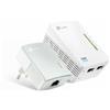 TP-LINK Tplink Powerline Av600 Wi-Fi 300mbps Tl-Wpa4220 Kit 2.4 Ghz Ricevitore cir