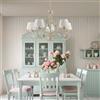 Mondoluce Lampadario classico shabby in ferro battuto avorio con rose a 5 luci lgt 281