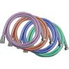 Tubo Laccio Flessibile Doccia 1,8 Metri Laccio Pvc Rivestimento Colorato dfh