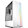 Sharkoon Case Slider Midi Tower ATX RGB Bianco con Finestra Laterale