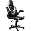 Trust GXT 703W RIYE Sedia per gaming universale Nero, Bianco
