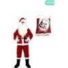 Vestito Costume Di Babbo Natale Premium Velluto Adulto Uomo Santa Claus Tg Unica