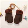 Bambino Inverno Maglia Guanti Caldo Corda Completo Dito a Manopola per