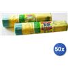 Peter 50x Bundle Peter Sacchi Pattumiera Gial 55X65 H-D Manigl 15P Rot