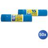 Peter 50x Bundle Peter Sacchi Pattumiera Azzu 55X65 H-D Manigl 15P Rot