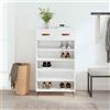 Senza Marca/Generico vidaXL Scarpiera Bianco Lucido 60x35x105 cm in Legno Multistrato