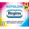 regina Rotoloni regina carta igienica confezione da 8 rotoli 500 strappi Cad. morbida