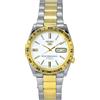 Seiko 5 Orologio Unisex SNKE04J1 Quadrante Bianco in Acciaio 21 Rubini