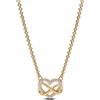 Pandora Moments Collana Cuore Infinito Pietre Luminose Placcatura in Oro 14k