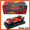 Burago modellino auto scala 1:24 statico Ferrari 499P Le Mans 2024 die cast modellismo