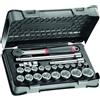 USAG 606 1/2 EA Assortimento 23 pezzi in cassetta ABS bussole cricchetto snodo