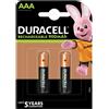 Duracell Batteria ricaricabile Mini Stilo AAA 900 mAh 1,2 V Nichel-Metallo Idrur