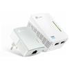 TP-LINK z Tplink Powerline Av600 Wi-Fi 300mbps Tl-Wpa4220 Kit 2.4 Ghz Ricevitore cir