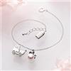 Moon Lable / Sanrio Bracciale nascita bambino Moon Label Hello Kitty regalo per baby shower perla...