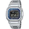 CASIO Orologio da polso Casio GMW-B5000 colore classico tipo bracciale argento/blu