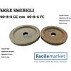 facilemarket Coppia mole smerigli per affettatrice 40-8-8 GC con 40-8-6 FC