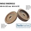 Facilemarket Coppia mole smerigli per affettatrice 40-8-6 GC con 40-8-6 FC