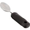 Sammons Preston Cucchiaio pieghevole in acciaio inox con manico in gomma lungo 10,2 cm con buona presa, aiuto per l'artrite, presa debole, disturbi dell'ictus e disabilità