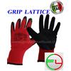 MADE IN ITALY GUANTI DA LAVORO ANTISCIVOLO IN LATTICE MIS. 7/8/9/10/11 e 12/24/30/36/60 PAIA