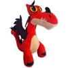 Whitehouse Leisure DRAGON TRAINER Zannacurva INCUBO ORRENDO Peluche Drago Rosso 30cm ORIGINALE