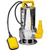 Lavor Pompa Sommersa HP 1,5 Elettropompa acciaio inox 1100W per fogna acque sporche 8m