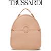 Trussardi Zainetto da donna Trussardi zaino a spalla piccolo borsa a mano simil pelle Rosa