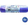 Bib 6x Sacchi Immondizia 70X110 Viola Bib 10 Pezzi