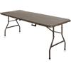 VERDELOOK TAVOLO PIEGHEVOLE RICHIUDIBILE CAMPEGGIO GIARDINO ESTERNO 180x70x74 MARRONE