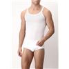 Cagi OFFERTA 3 PEZZI CAGI 1113 Canottiere Spalla Stretta Uomo Filo di Scozia BIANCO