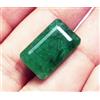 Loose Gemma 12.90 CT Naturale Verde Berillo Certificato Con Omaggio