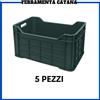 cassetta cassette agricola imbilabili chiusa in plastica per olive uva raccolta