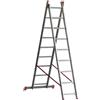 MARCHETTI Scala TRASFORMABILE a sfilo in alluminio MARCHETTI 2 elementi 7+7 piolo 28 mm