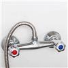 Not specified Elegante doppia uscita valvola ottone cromato miscelatore doccia rubinetti barra