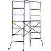 MARCHETTI MINI PONTEGGIO TRABATTELLO SCALA IN ACCIAIO ZINC. SUPERTRIO MARCHETTI H.2,18 MT