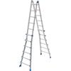 Marchetti Scala in ALLUMINIO TELESCOPICA EQU66 MARCHETTI 12+12 trasformabile PIOLO 30X30
