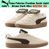 Puma Palermo Premium Suede marrone chiaro oliva scuro 402350-04 taglia uomo