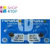 Renata 2 Renata 317 SR516SW Batterie Argento 1.55V SR62 Orologio Swiss Made Exp 2026