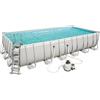 BESTWAY 56475 PISCINA FUORITERRA CON STRUTTURA METALLO 732x366xH132 cm COMPLETA