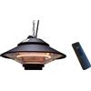 METRO PROFESSIONAL Lampada riscaldante elettrica soffitto stufa ad infrarossi telecomando 1500 W
