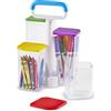 Learning Resources Vassoio portaoggetti Trasparente Create-a-Space, Organizzazione della Classe, Portaoggetti per i Materiali scolastici, Organizzazione della cattedra, Portapenne, 9 Pezzi