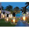 aglow.it Catena Luminosa Esterno 7.5M Luci 2700k 25+3 Incandescenza G40 lampadine natale