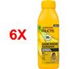 FRUCTIS 6 X Fructis Shampoo Hair Food Banana Nutriente - Ideale Per Capelli Secchi 350