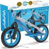 Chillafish BMXIE 2: draisiera con Freno a Pedale e poggiapiedi 2 in 1 per Bambini dai 2 ai 5 Anni, Pneumatici in Schiuma Eva e Gomma Ultra Resistenti e infrangibili, Sedile Regolabile, Blu