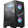 MSI Case MAG FORGE 100R Mid Tower Nero con Ventole RGB e Spazio per Giocare