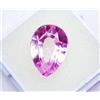 Rosa Naturale Kunzite 10.20 KT Certificato Taglio a Pera Loose Gemma Con Omaggio