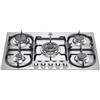 La Germania P7101D9X/19 Piano cottura 75cm, 5 Fuochi a gas, Colore Inox