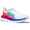 HOKA One One 1127894-WFM W Mach 5 Donna, White/Flame EU 38 2/3