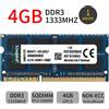 Senza marchio 4GB PC3-10600S DDR3 1333MHz 2RX8 KVR1333D3N9/4G SO-DIMM Laptop RAM Kingston IT